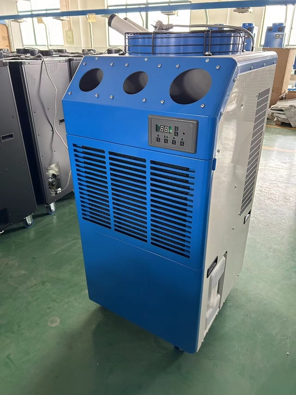 6.5KW تهویه مطبوع با خنک کننده نقطه ای ، خنک کننده هوا قابل حمل با جریان بالا R410A بدون نصب