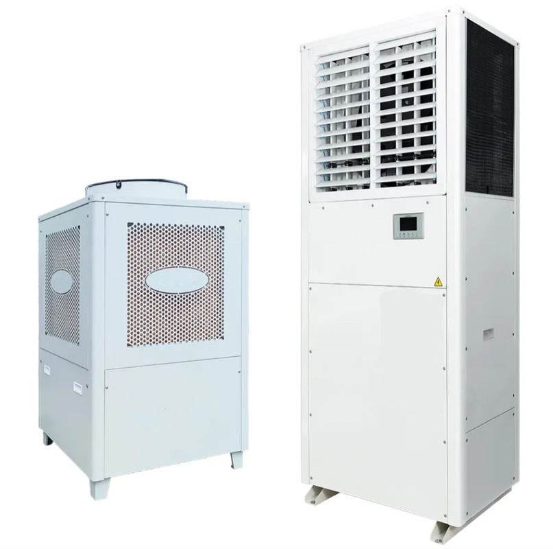 آب خنک کننده صرفه جویی در مصرف انرژی تهویه مطبوع صنعتی تقسیم شده،25kW خنک کننده تهویه مطبوع خنک کننده آب تقسیم شده