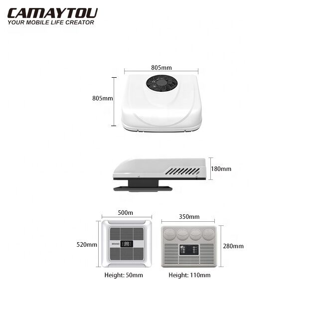 12 ولت RV اتومبیل موتورهوم هواپیمای سقف کاروان کامپر وان سیستم های تهویه مطبوع 12 ولت هواپیمای